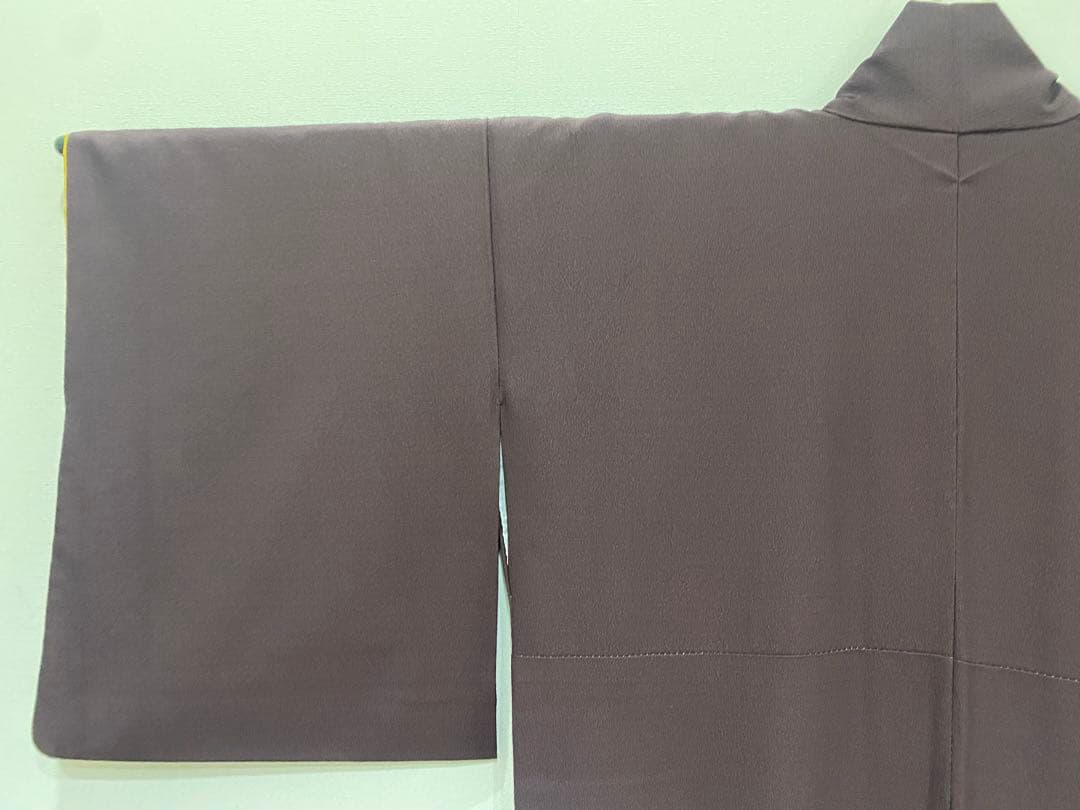 居内商店　トランプ模様 うさぎ柄　袷着物　ボルドー　不思議の国のアリス