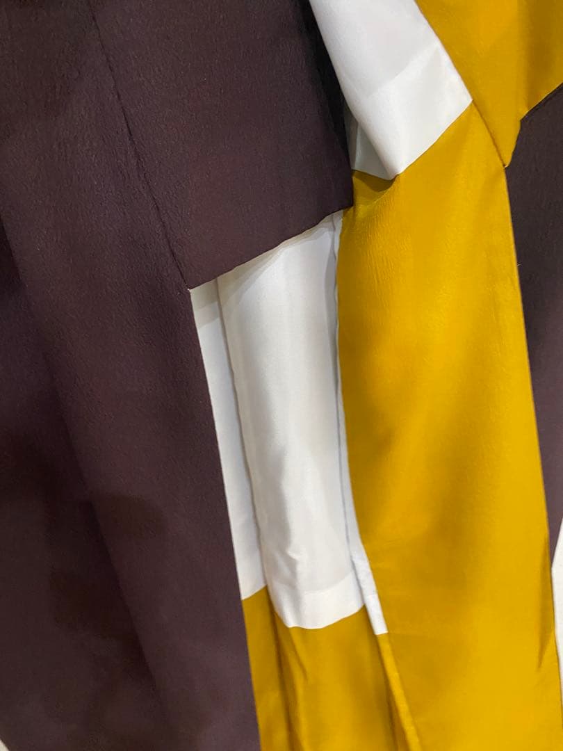 居内商店　トランプ模様 うさぎ柄　袷着物　ボルドー　不思議の国のアリス