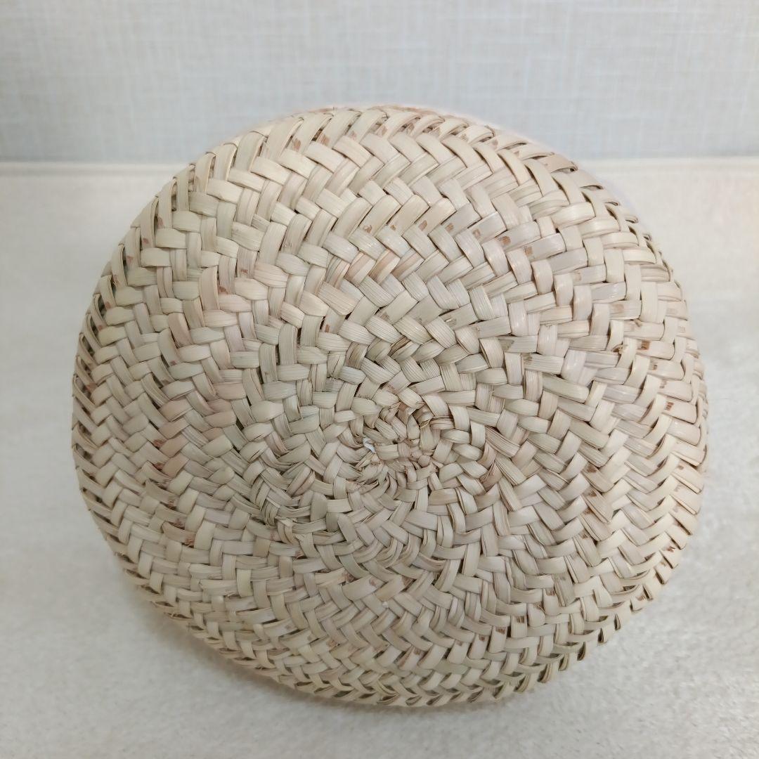 【未使用品】 HOUSE OF LOTUS　ワランワヤン レザーかご　ホワイト