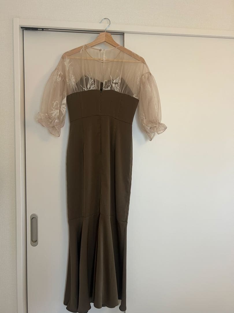 【美品】acka. オケージョンドレスsheer puff dress サイズ1