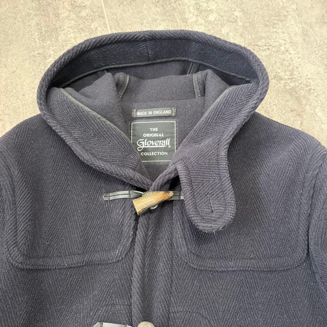 90s グローバーオール キングストン ヘリンボーン ダッフルコート ネイビー