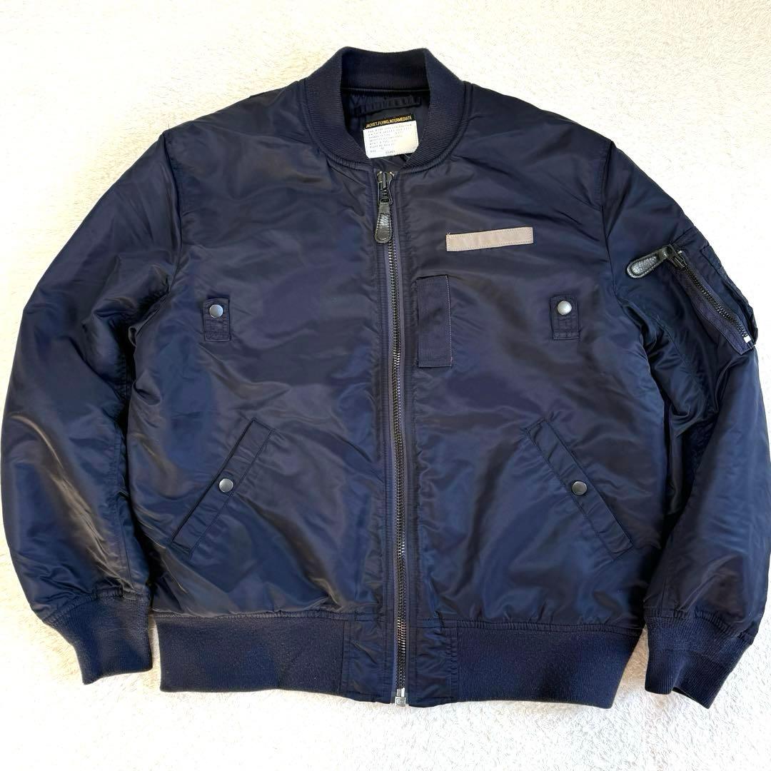 WAIPER B-15C MOD フライトジャケット MA-1 42 ネイビー