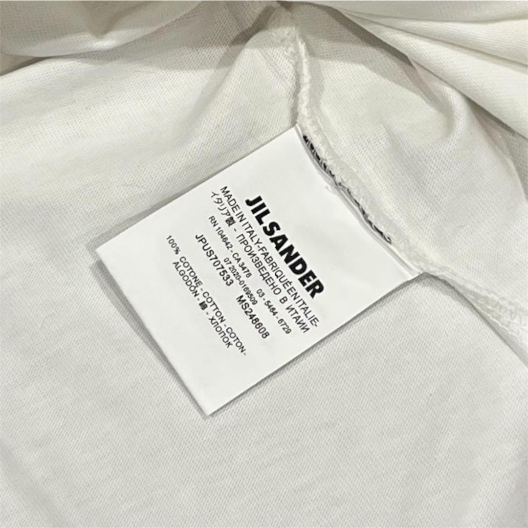 【新品】JIL SANDER ジルサンダー　ロゴ　Tシャツ　ホワイト　コットン