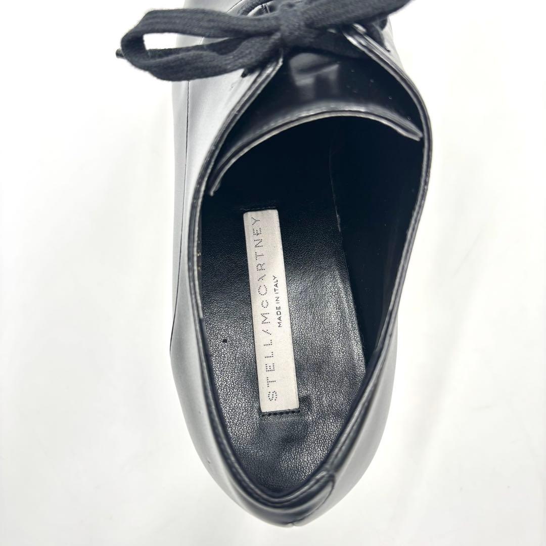 美品 ステラマッカートニー エリス プラットフォームシューズ ブラック 黒 厚底