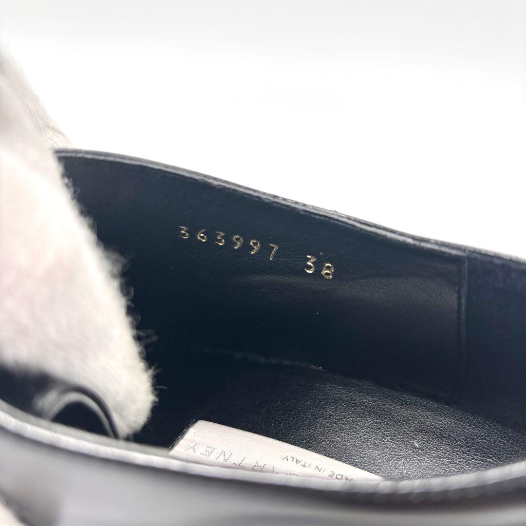 美品 ステラマッカートニー エリス プラットフォームシューズ ブラック 黒 厚底