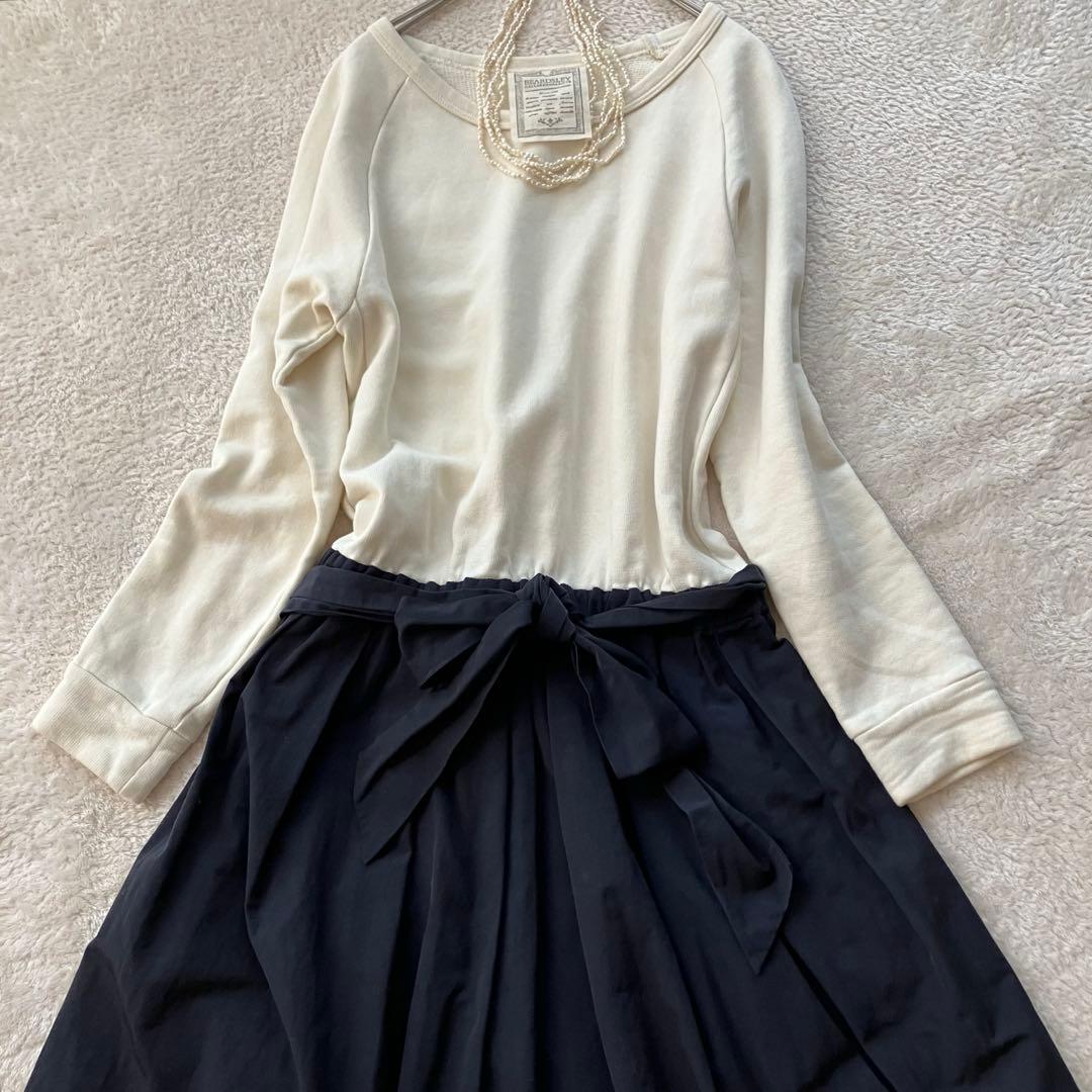 たぼわんこさま　ビアズリー BEARDSLEY ドッキング ワンピース フレア