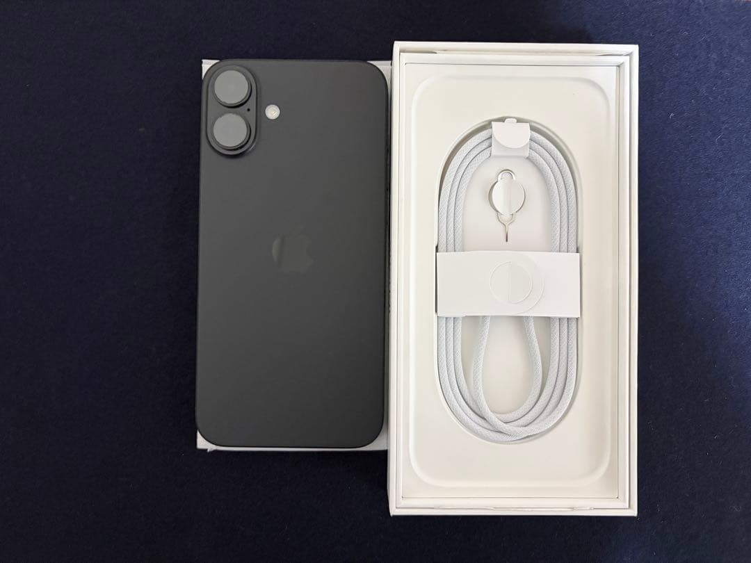 ✨ 美品 iPhone16 Plus 128GB ブラック フィルム貼付 ✨