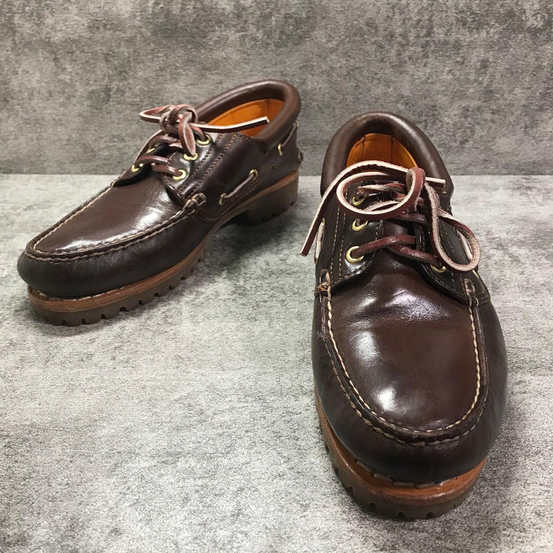 美品　ティンバーランド 3EYE デッキシューズ 30003 25cm 茶