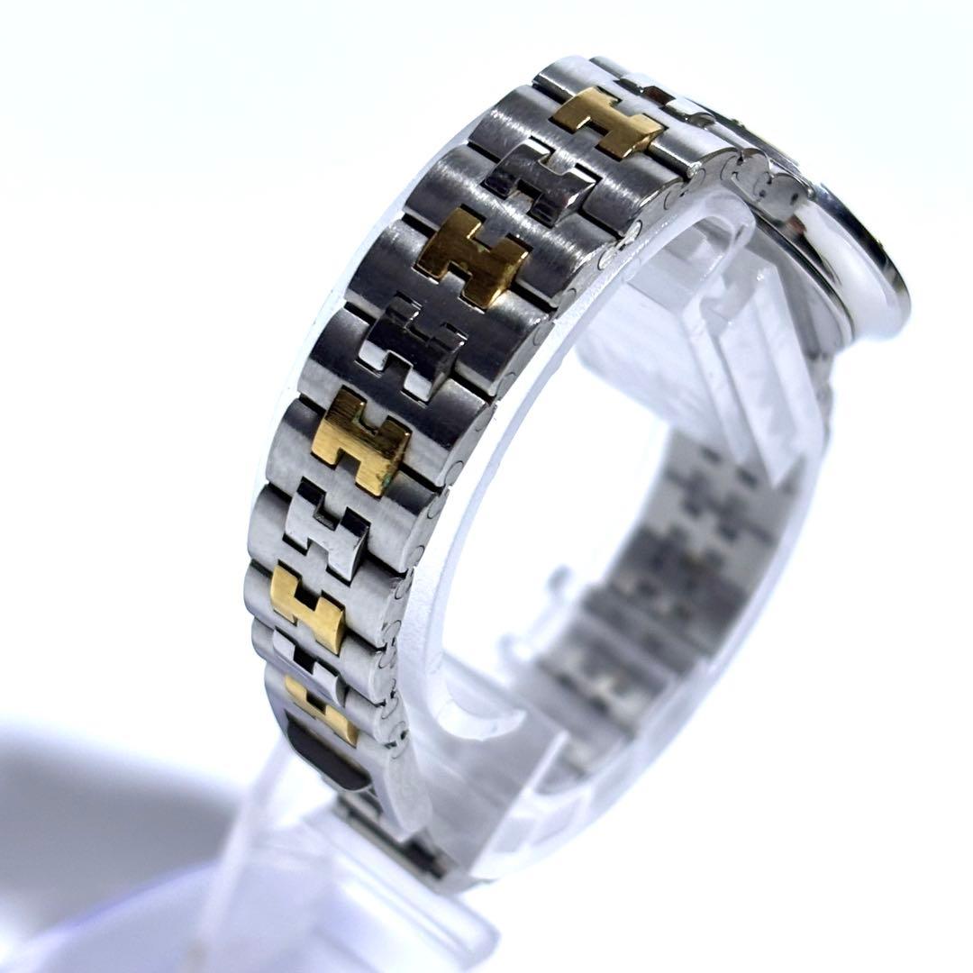 稼動 HERMES レディース腕時計 ラウンド コンビ アナログ クォーツ