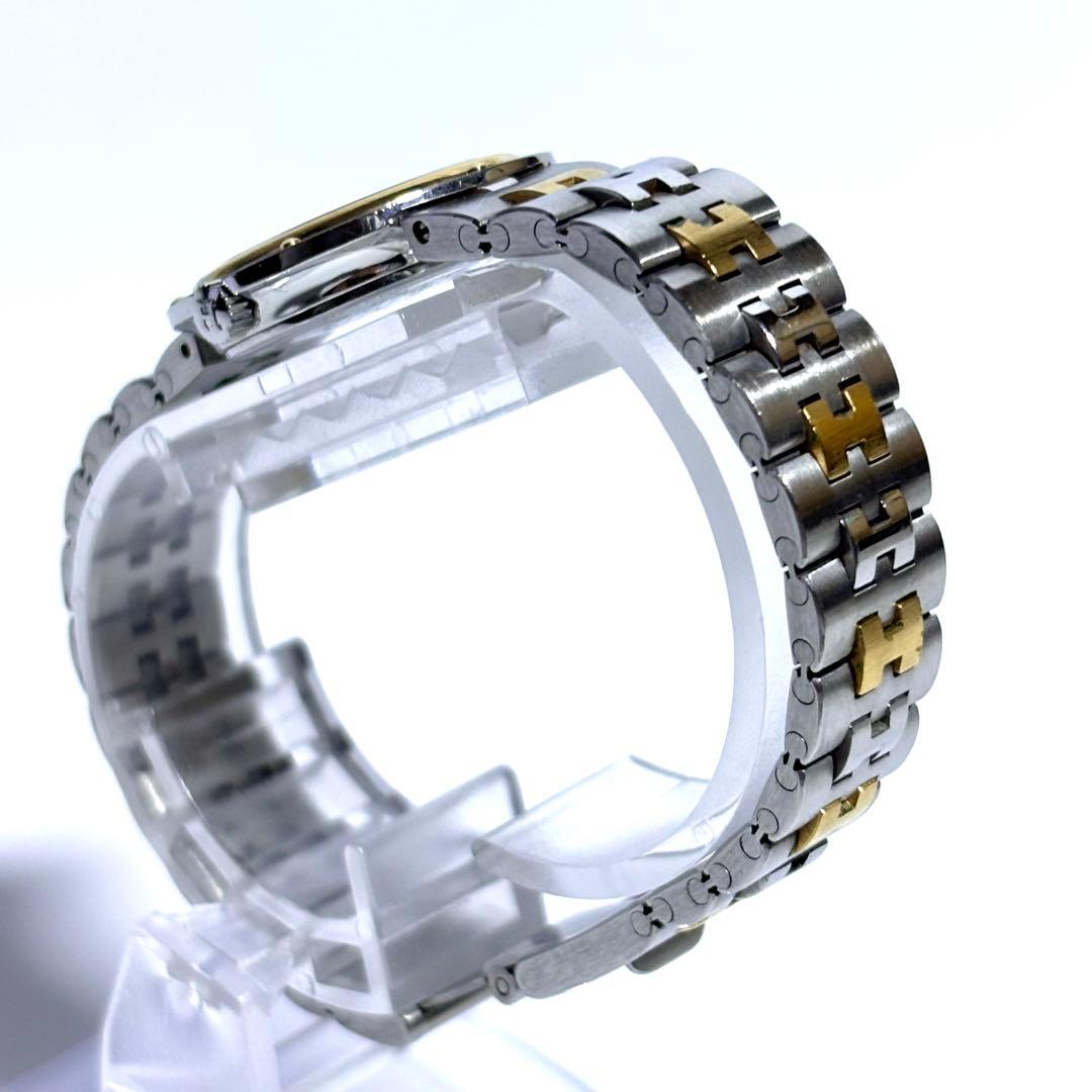 稼動 HERMES レディース腕時計 ラウンド コンビ アナログ クォーツ