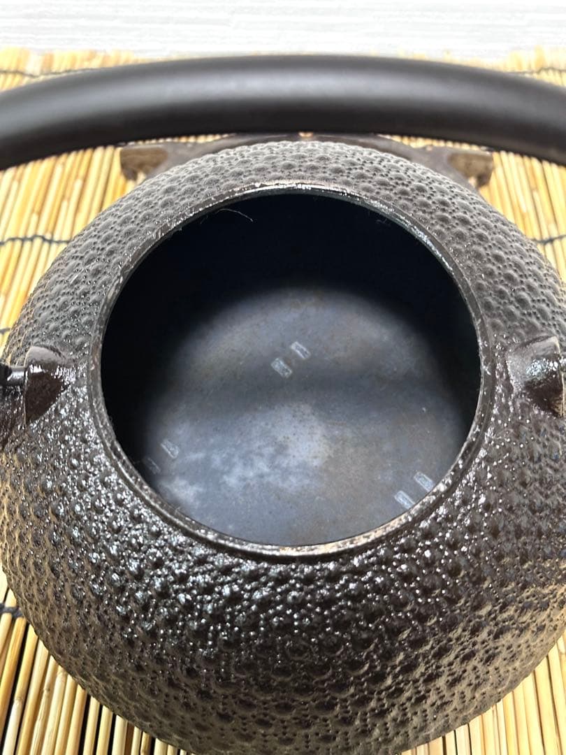 未使用品、供箱付　岩手県奥州水沢幸工芸　現代の名工 佐藤勝久造　丸平型亀甲霰