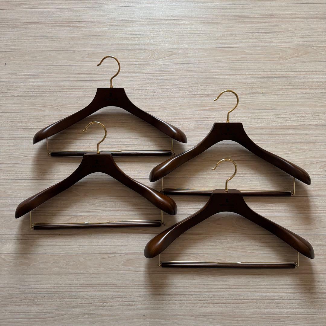 TexTeq ORDER SALON スーツハンガー 4本組 ナカタハンガー