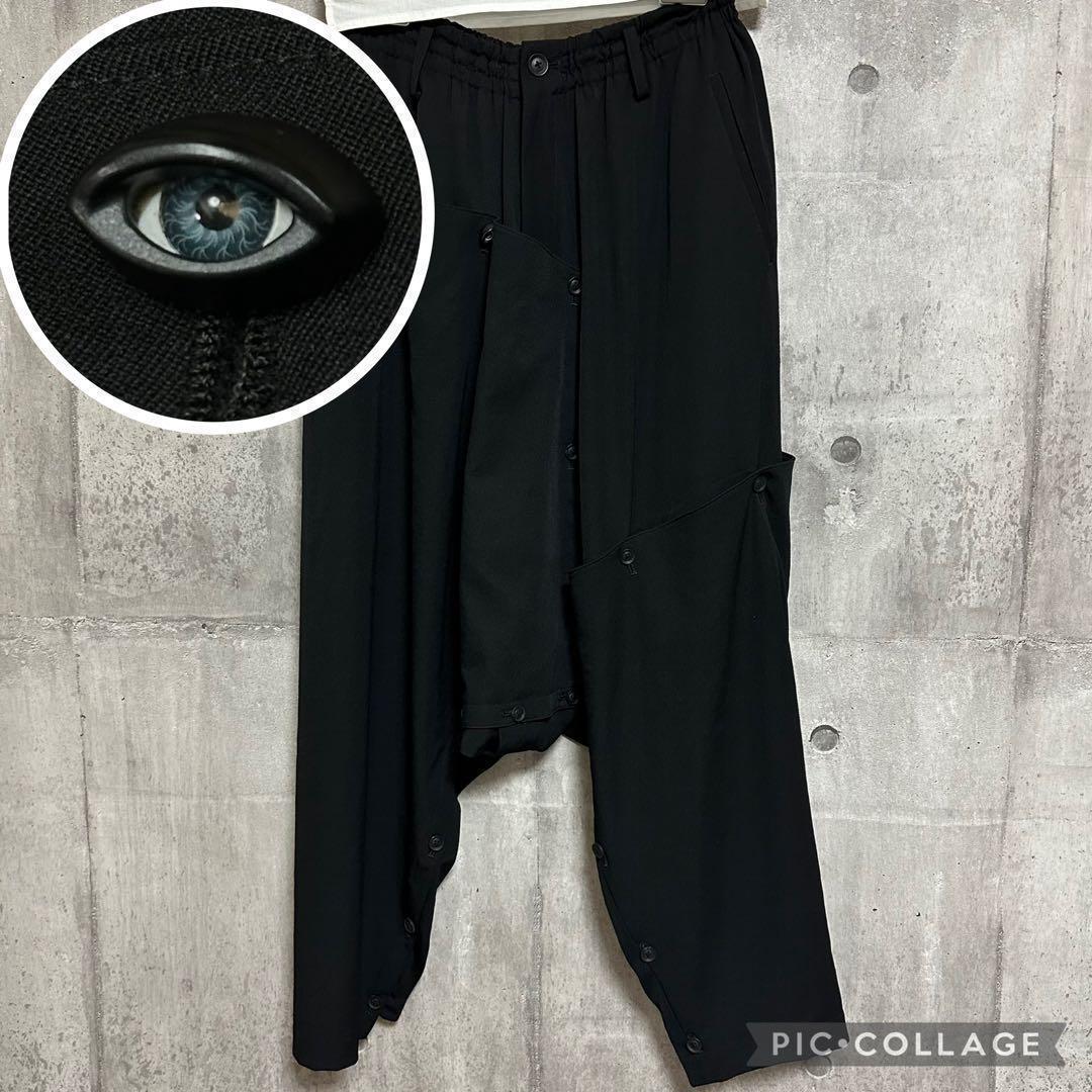 【希少】2 Yohji Yamamoto サルエルパンツ パッチワーク ボタン