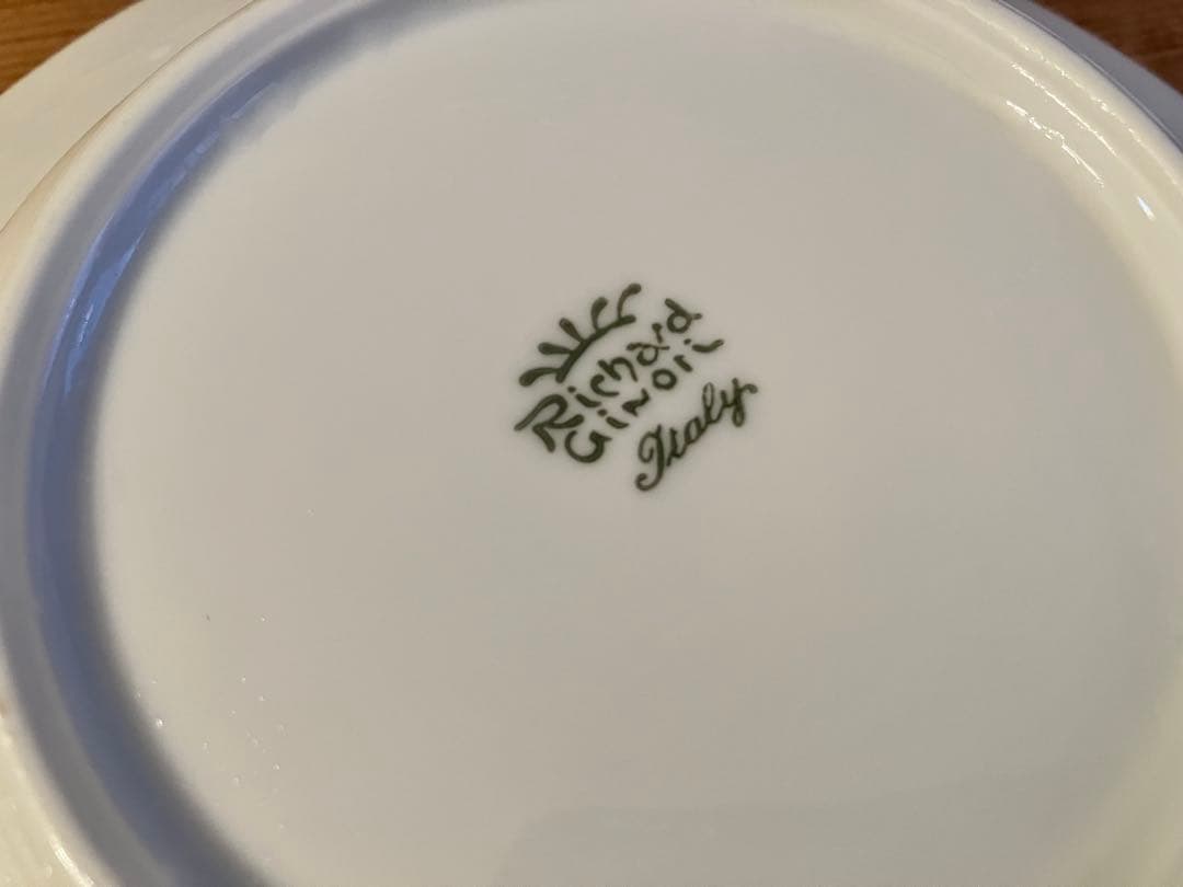 ジノリ　ベッキオホワイト　20スーププレート×2