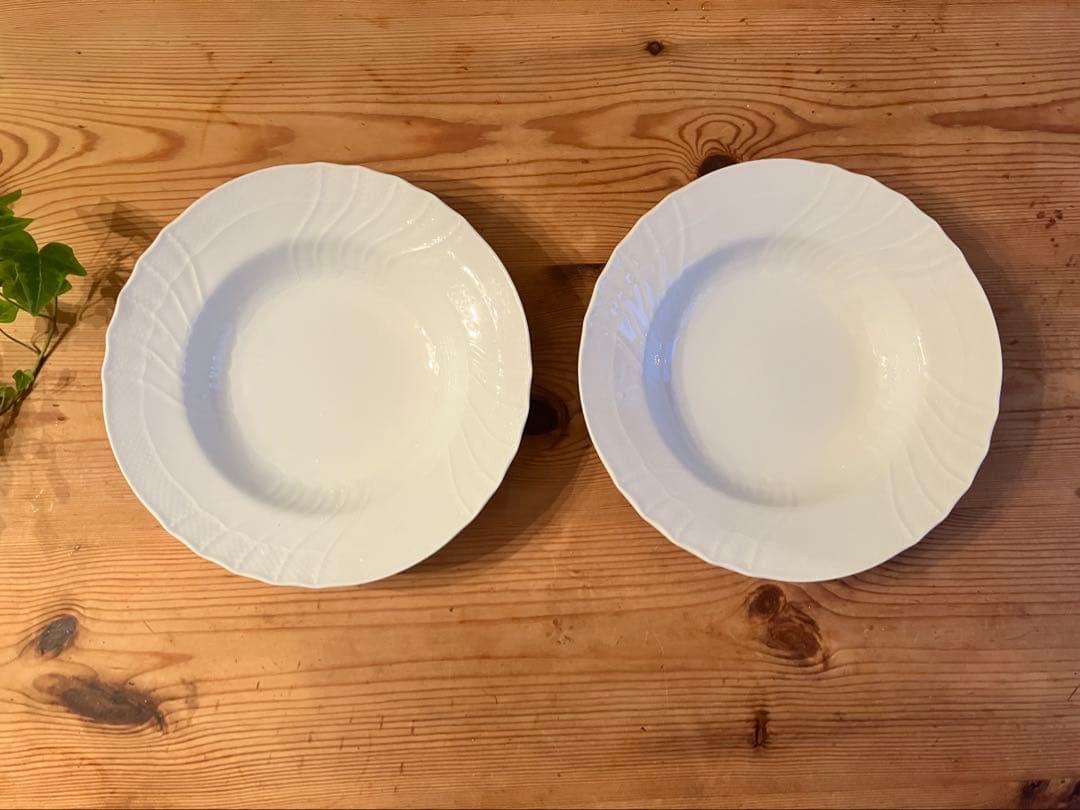 ジノリ　ベッキオホワイト　20スーププレート×2