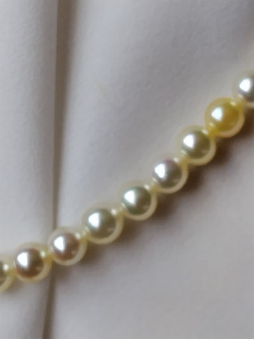 ２点になります。K18 アコヤ真珠ベビーパール　ネックレス