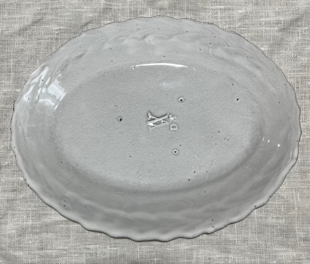 Astier de Villatte アスティエ ローリエオーバルプレート