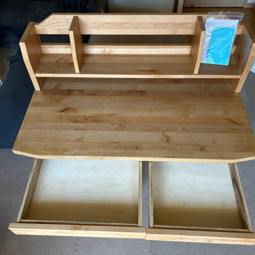 アクタス　リーヴェ　木製デスク　ワゴン別売