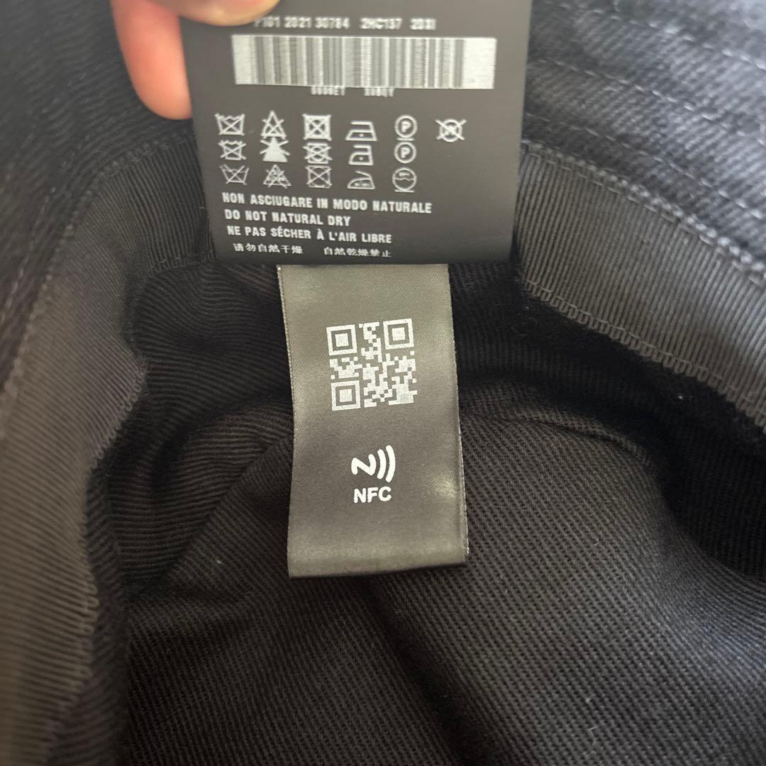 PRADA ブラック バケットハット XL コットンタイプ