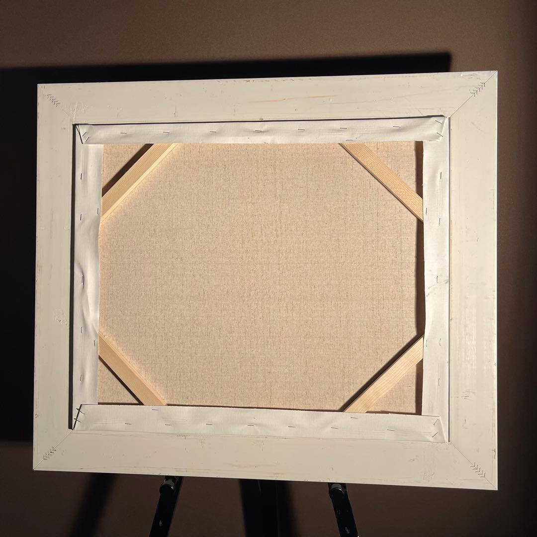 ★秀作★手書き油絵 ゴッホ 星月夜 額付 絵画 インテリア 油彩画