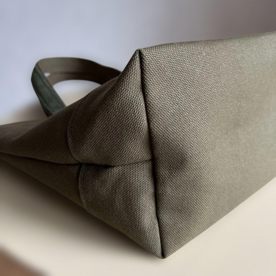 オールドテディ ワッペントートバッグ (小) ダークグリーン