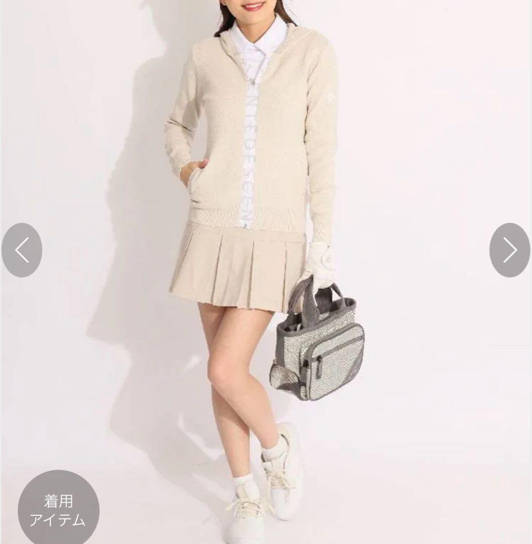 ◽️未使用　DESCENTE デサントゴルフ　ロゴフルジップニット　パーカー　M