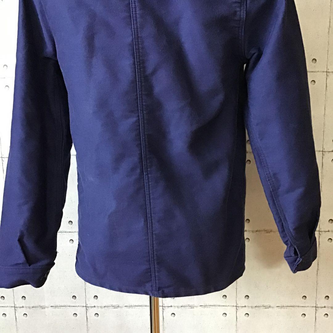 ユーロヴィンテージ　ラブルール　モールスキンジャケット　フランス製　ナス紺