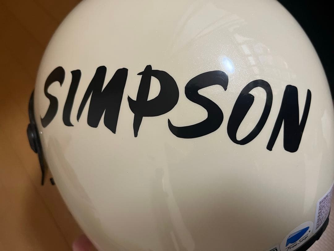 キキ3回だけ使用 希少限定カラーSIMSONロゴ入M10アイボリー