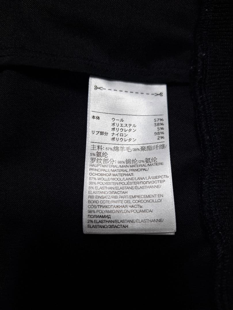 Y-3 ブラック ジップアップ ジャケット