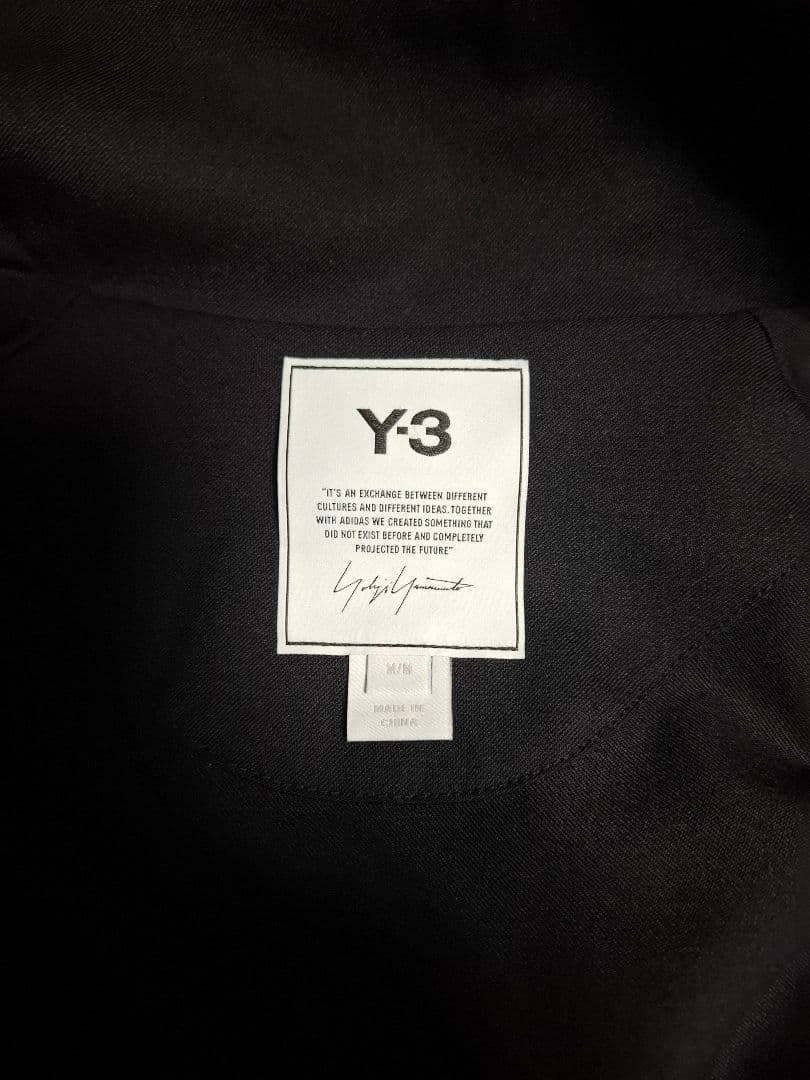 Y-3 ブラック ジップアップ ジャケット
