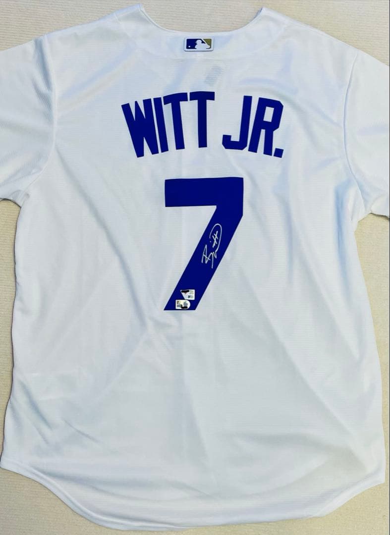 【MLB公式】ボビー・ウィットjr 直筆サイン入りユニフォーム fanatics
