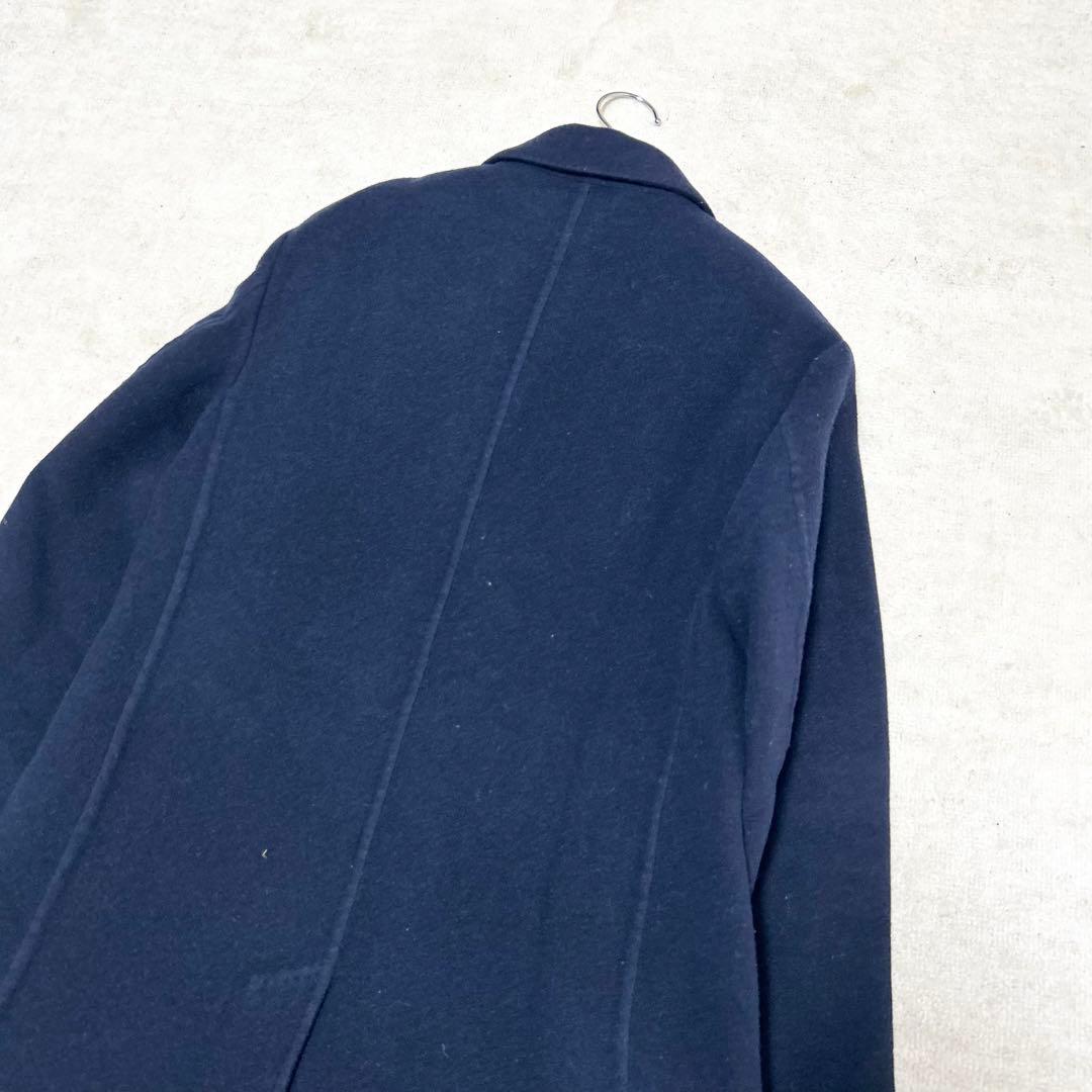 現行　PaulSmith ウールチェスターコート　ネイビー　バイカラー　緑