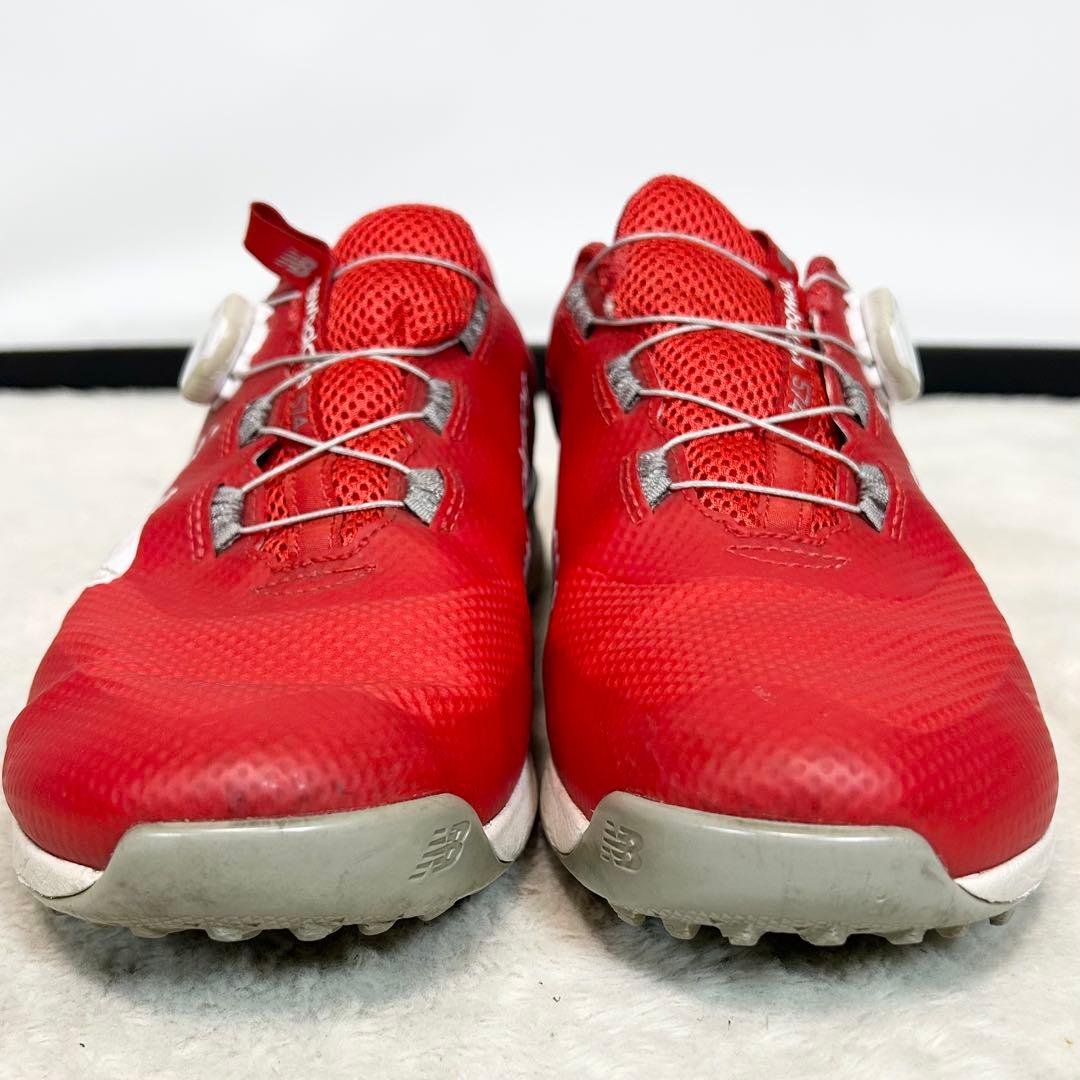 美品❗️New Balance FantomFit BOA ゴルフシューズ 赤