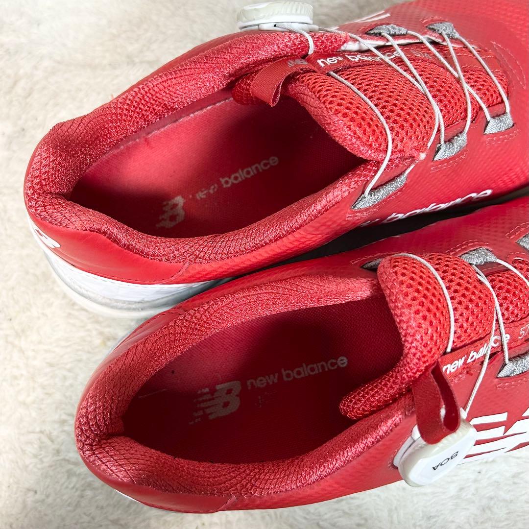 美品❗️New Balance FantomFit BOA ゴルフシューズ 赤