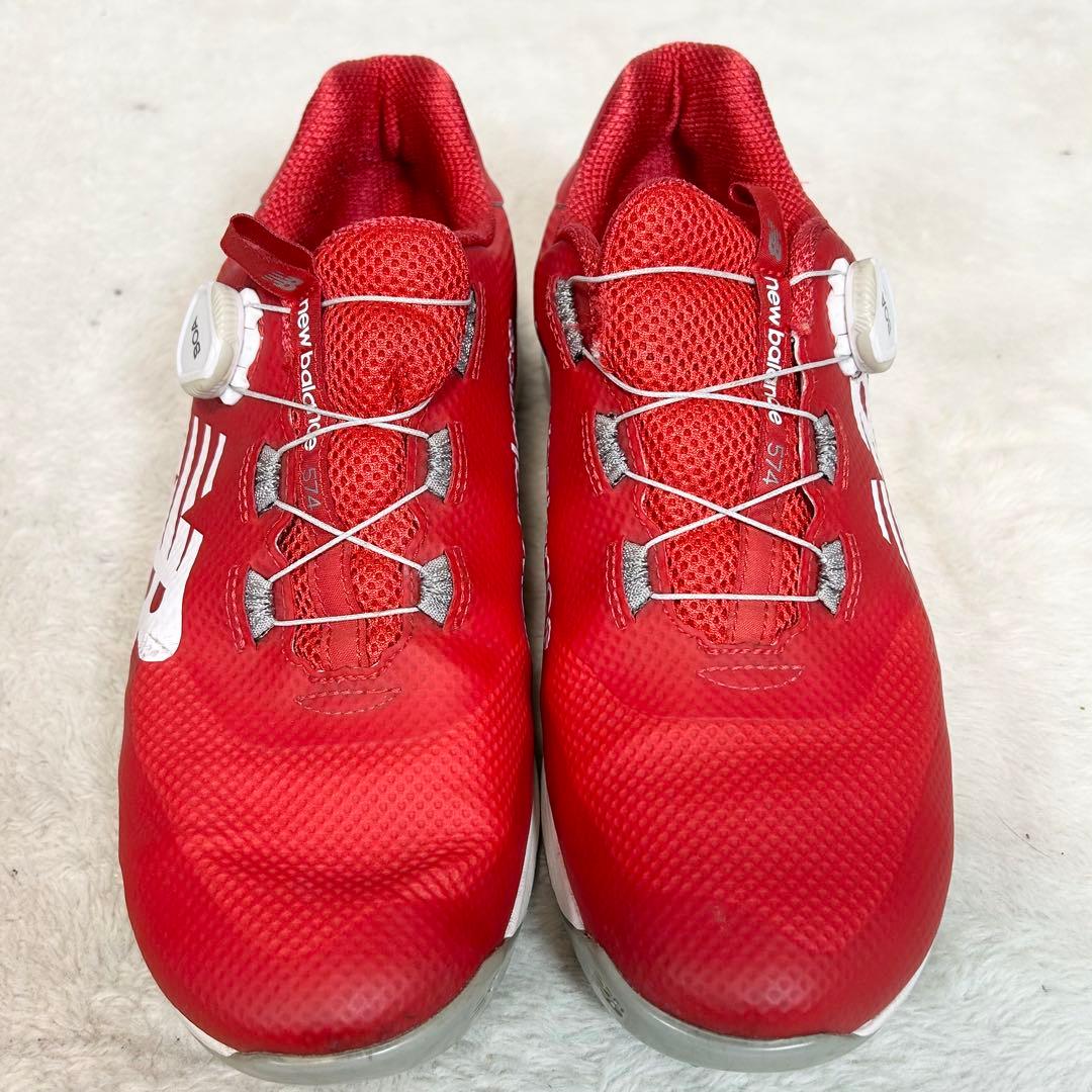 美品❗️New Balance FantomFit BOA ゴルフシューズ 赤