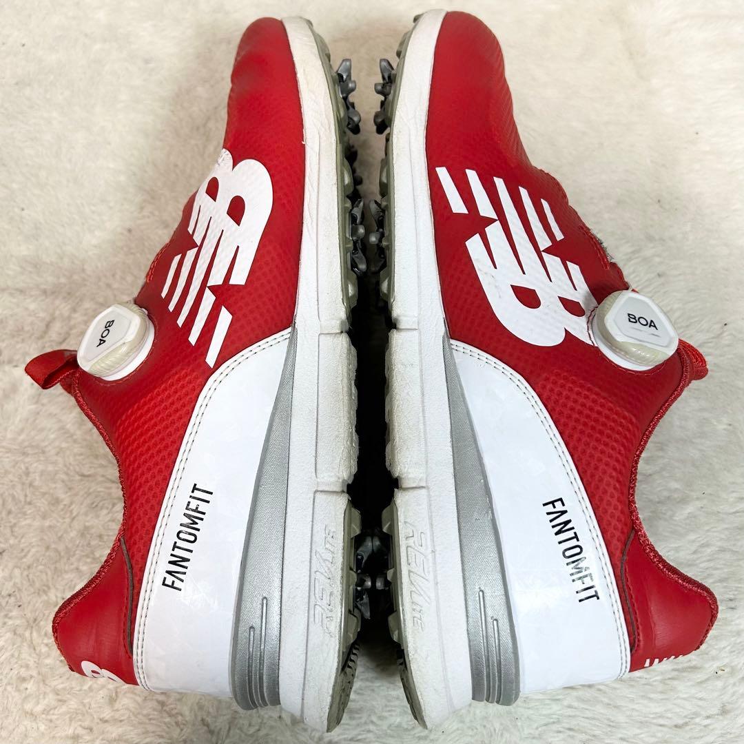 美品❗️New Balance FantomFit BOA ゴルフシューズ 赤