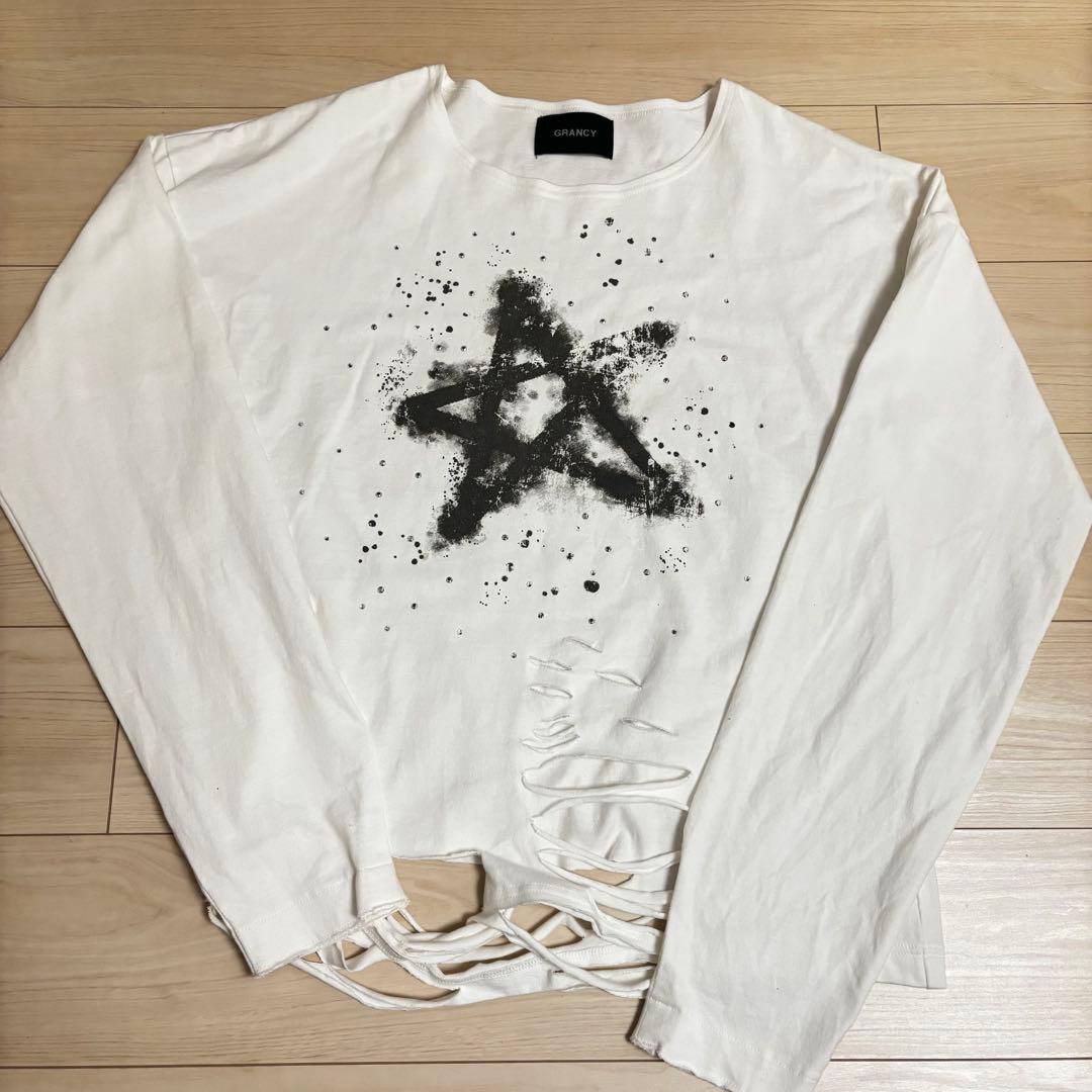 GRANCY アートプリント ロングスリーブカットソー