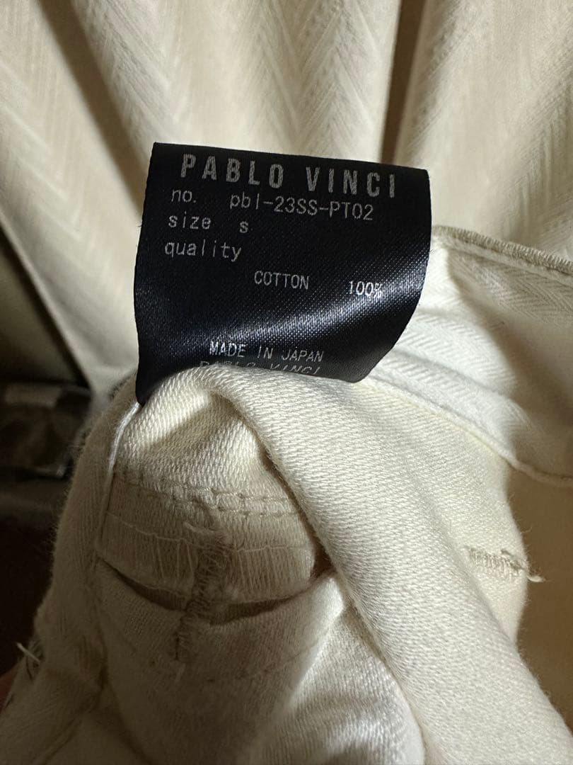 【PABLO VINCI】Oiled chino pants
