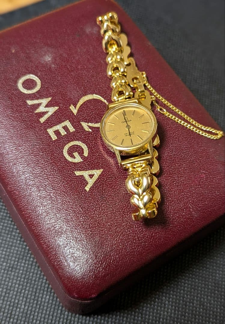 ☆最終超特価☆OMEGA 腕時計　オメガデヴィル本物　電池ブレス新品稼働品　綺麗