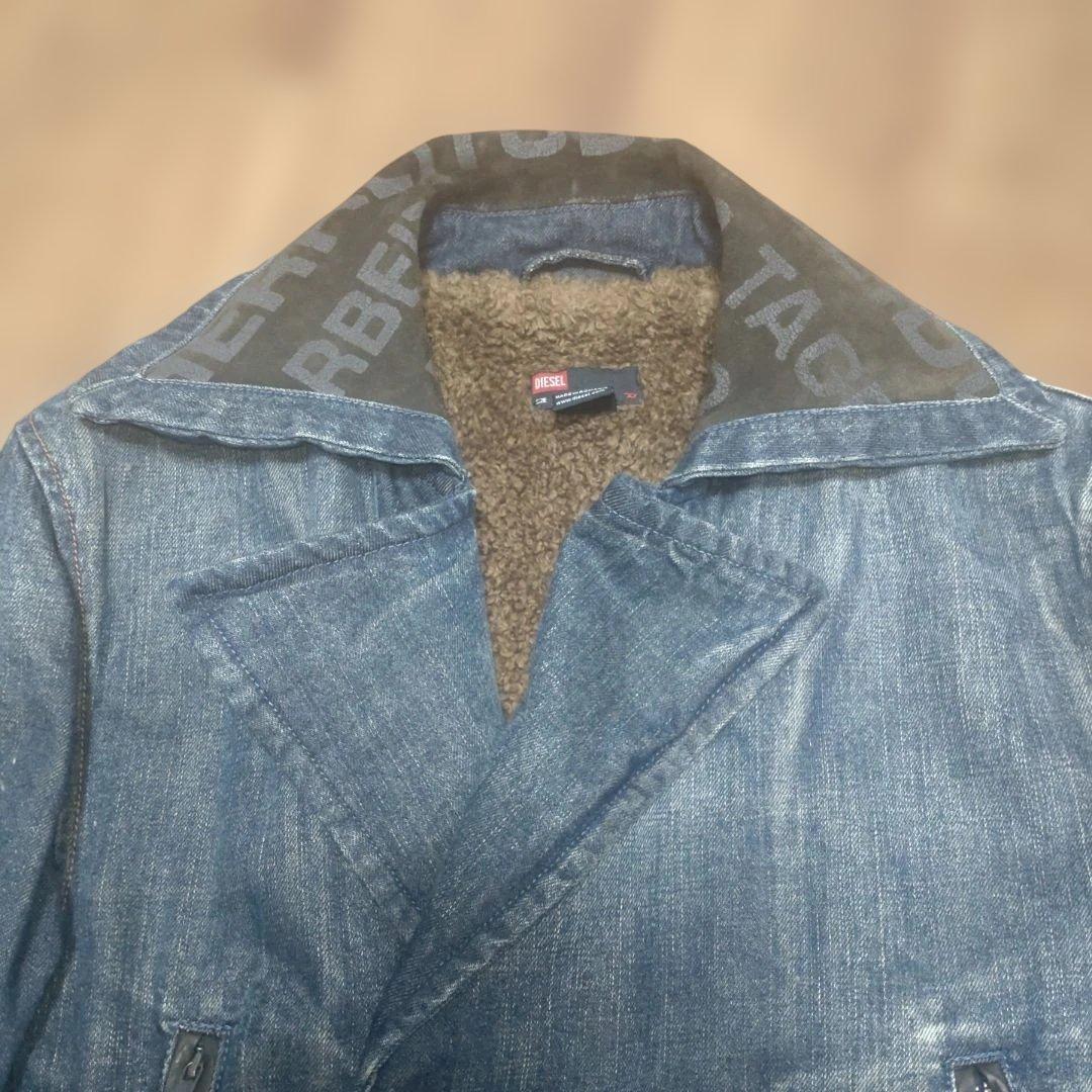 【美品 】ディーゼル DIESELデニムジャケットコート裏ボアレザー 値下げ可能