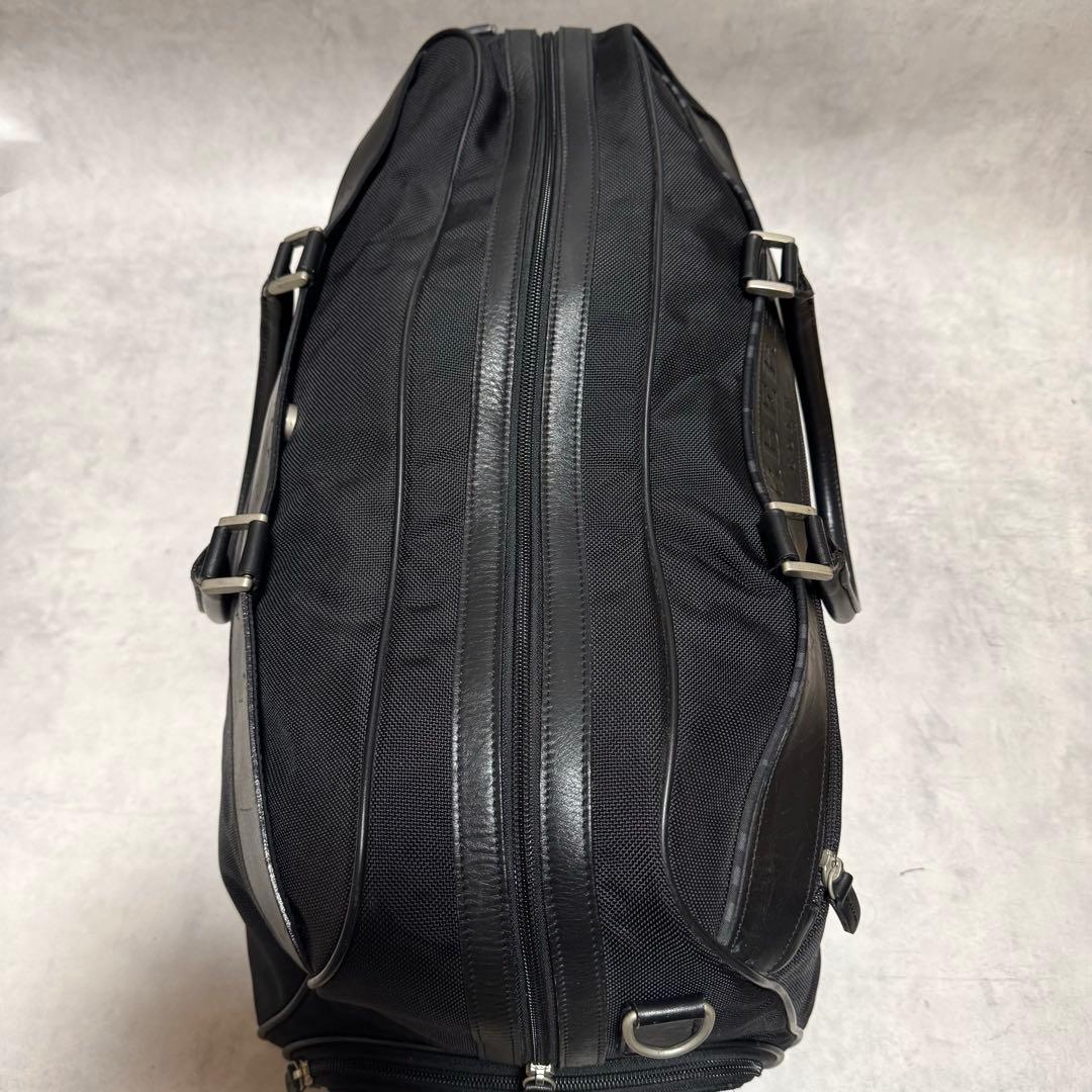 バーバリーゴルフ 2way ボストンバッグ ブラック ロゴ