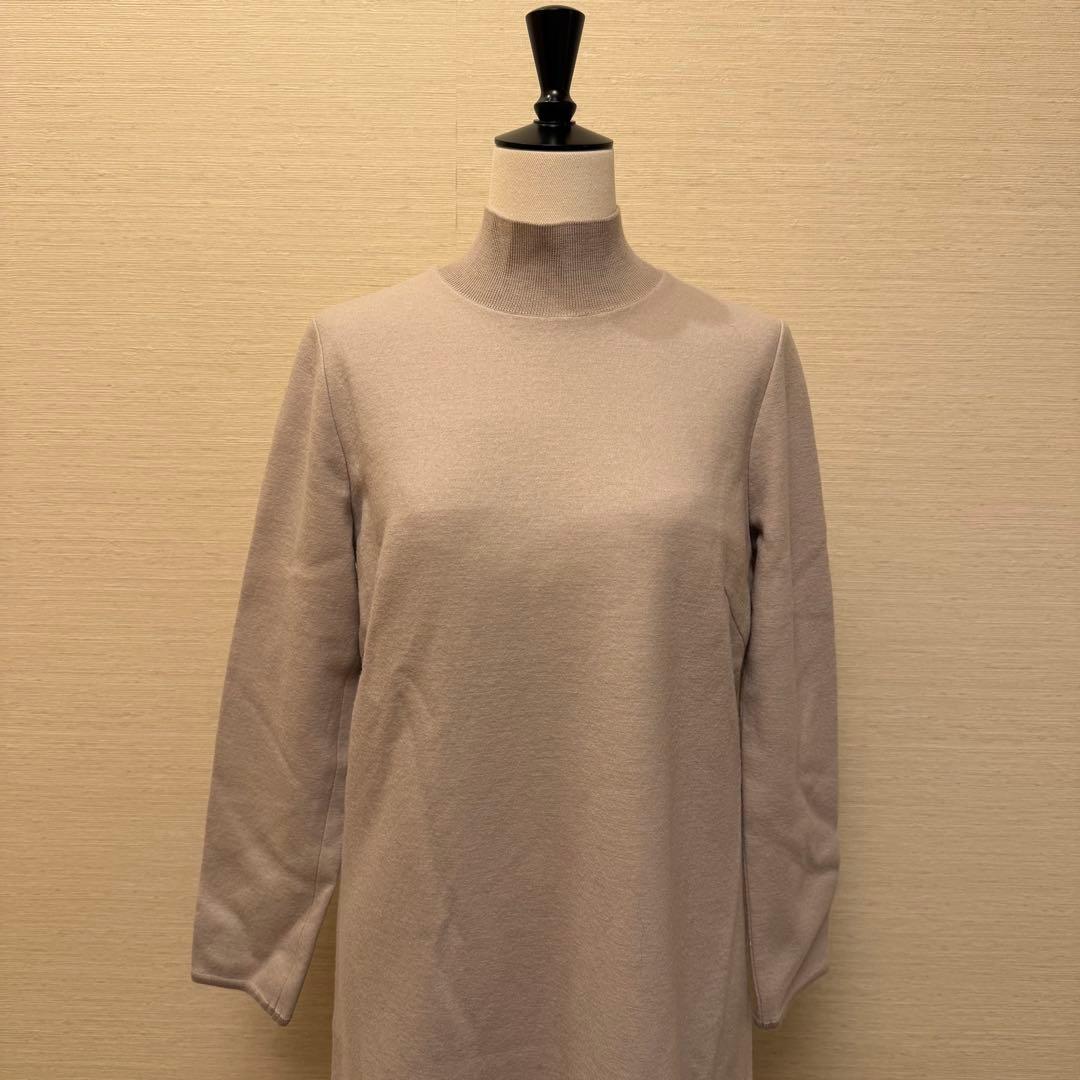 ★美品★ANAYI ウールジャージーヘムフレア ワンピース36