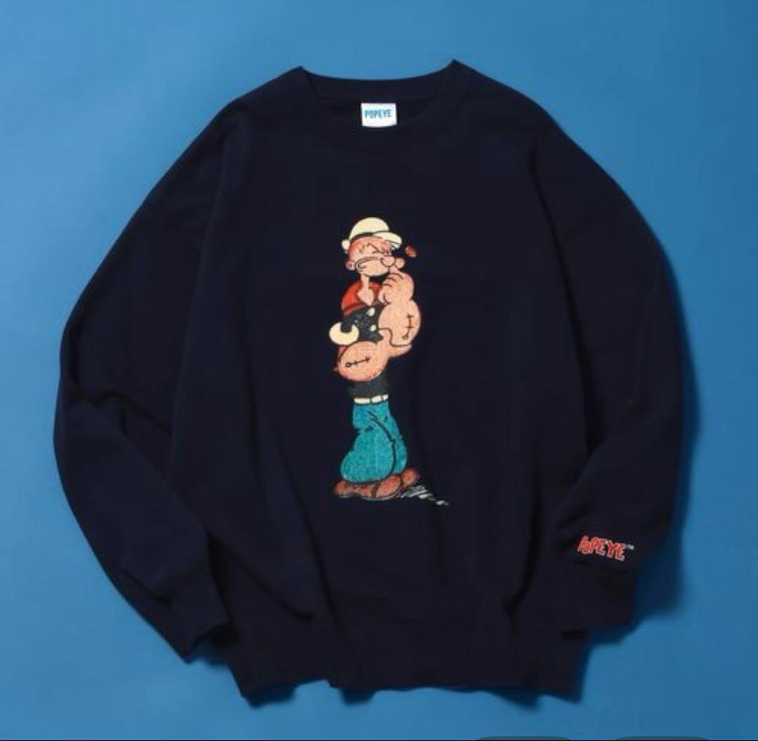 ニコアンド　POPEYE(TM)CHARACTER PRINT SWEAT