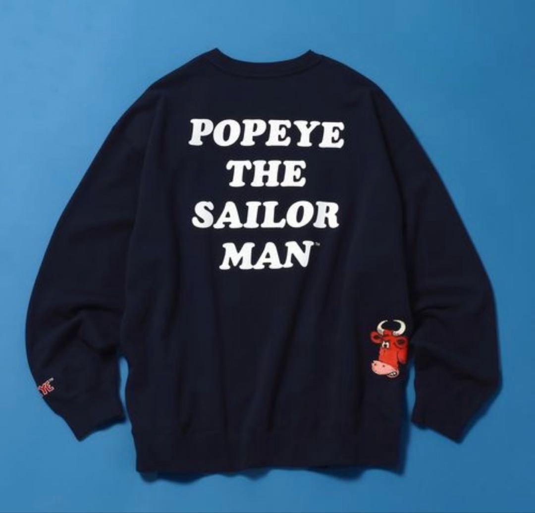 ニコアンド　POPEYE(TM)CHARACTER PRINT SWEAT