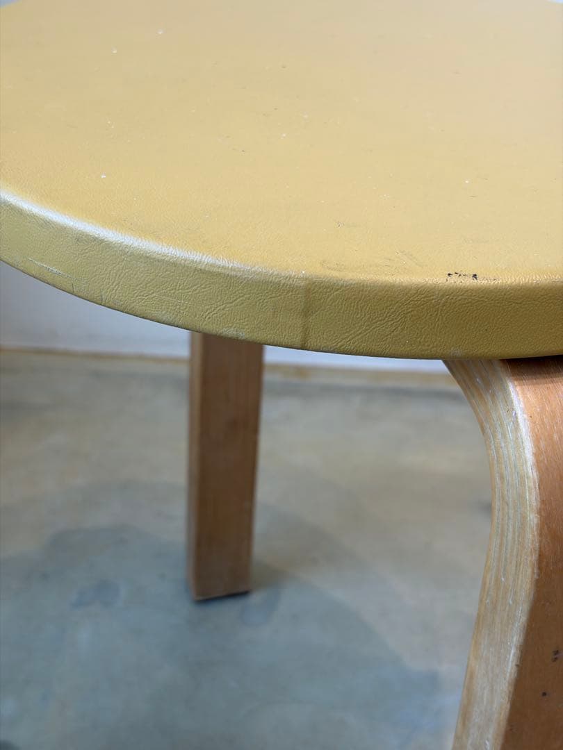 50-60's Artek stool E60 ヘルシンキ焼印スタンプ有