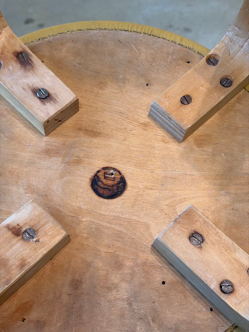 50-60's Artek stool E60 ヘルシンキ焼印スタンプ有