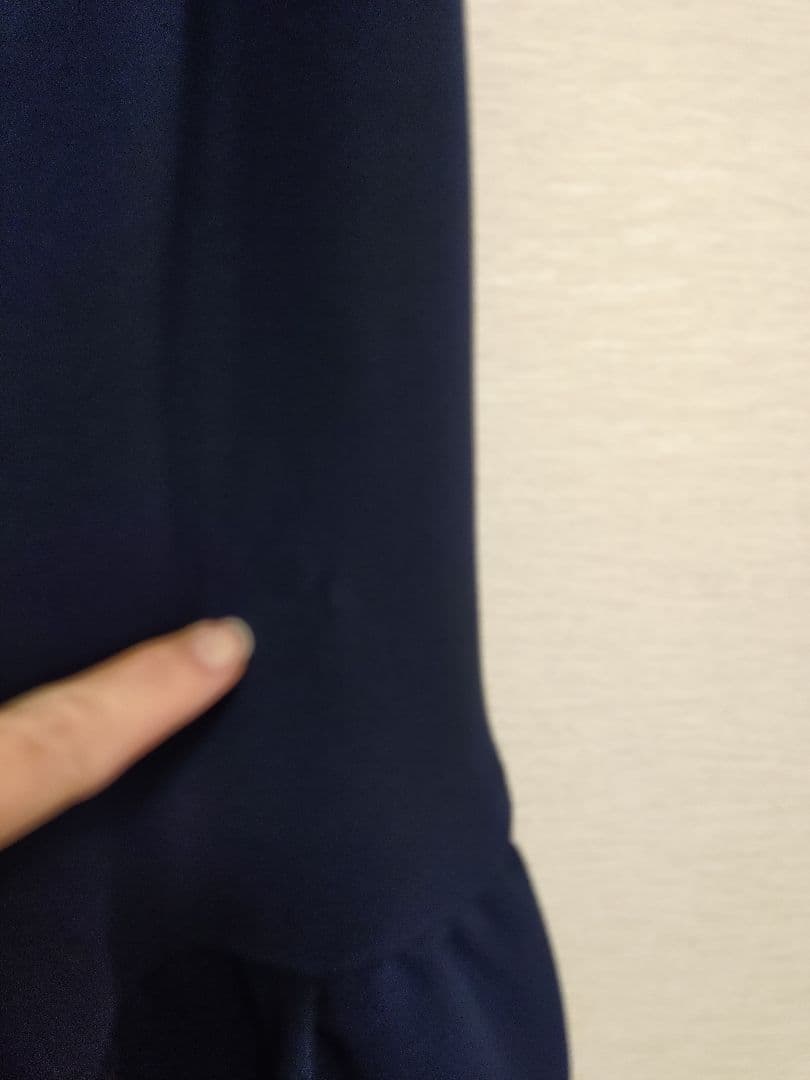 ✿　ヨーコチャン　ネイビー　サイズ40　ヘムギャザーブラウス