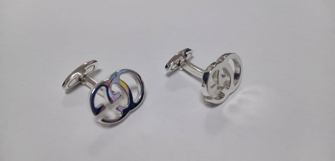 GUCCI グッチ インターロッキング カフス カフリンクス シルバー　GG