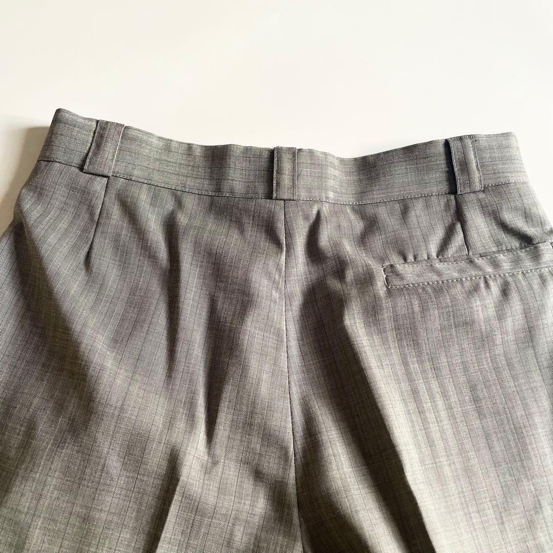 し*ー様 ジャンニヴェルサーチ ヘリンボーンST ダブルスーツ 48 美品 ヴィ