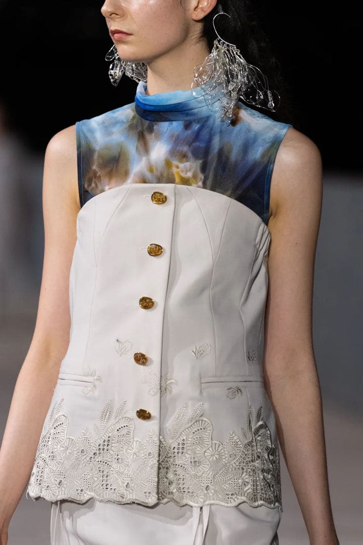 MURRAL ビスチェ Morpho embroidery bustier